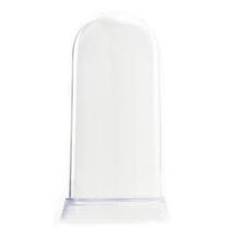 02 Cúpulas Redomas Acrílico Grandes 20 cm Bases Transparentes / "Cristal"