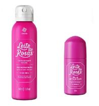 02 Desodorante Leite De Rosas