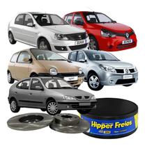 02 Disco Freio Solido Clio Logan Megane Sandero 1995 À 2016