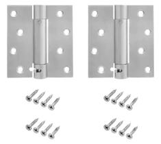 02 Dobradiça Inox com Mola Fechamento Automático Suave Fechamatic