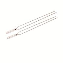 02 (dois) Espetos Duplos Parrilha Churrasco 51Cm INOX 304