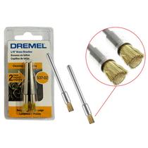 02 Escovas de Cerdas De Latão Dremel 537-02 para Limpar e Polir Metais Macios - 2615.053.7AA 02 Escovas de Cerdas De Latão Dremel 537-02 para Limpar e Polir Metais Macios - 2615.053.7AA