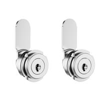 02 Fechadura Armário Móveis de Aço ou Madeira 19x20mm C/ Mesmo Segredo 02 Fechadura Armário Móveis de Aço ou Madeira 19x20mm C/ Mesmo Segredo