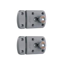 02 Fecho Livre Ocupado Para Porta De Banheiro Público Cinza