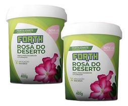 02 Fertilizante Adubo Rosa Do Deserto 400g Forth