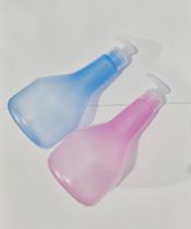 02 Frascos 500ml Plástico Pet Para Álcool Gel/ Saboneteira