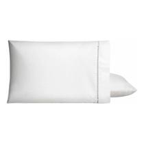 02 Fronhão 90cm x 50cm 400 Fios Ponto Palito