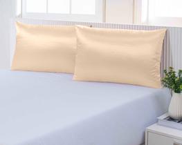 02 Fronhas De Cetim Anti Frizz 70cm X 50cm Par Duas Unidades