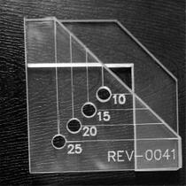 02 Gabarito Regua Fio Cabelo Marcação Furar Ilhós Cartonagem 02 Gabarito Regua Fio Cabelo Marcação Furar Ilhós Cartonagem