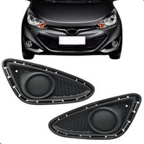 02 Grade Moldura Milha Sem Furo Hyundai HB20 2012 2013 2014 2015