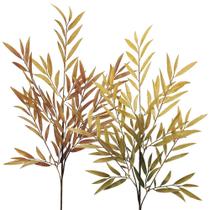 02 Hastes Folhas Outono Decorativas 90cm
