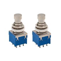 02 Interruptor Chave Botão Foot Switch 3PDT Pedal Efeito On-on