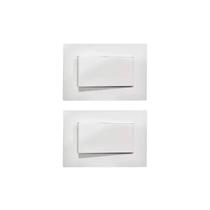 02 Interruptor Paralelo Moveis Mdf Margirius Branco 10A 250V