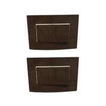 02 Interruptor Paralelo Moveis Mdf Margirius Marrom 10A 250V