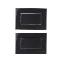 02 Interruptor Paralelo P/ moveis Margirius Preto 10a 250v Nbr