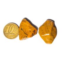 02 Jaspe Amarelo Rolado Pedra G 30 a 45mm Classe A