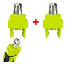 02 Lâmina Aparador Pelo Nariz E Orelha Para Philips Oneblade