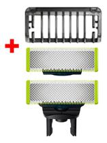02 Laminas Refil + 01 Pente P/ Barbeador Oneblade Philips 02 Laminas Refil + 01 Pente P/ Barbeador Oneblade Philips