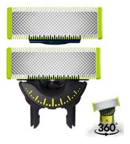 02 Laminas Refil 360 Para Barbeador Oneblade