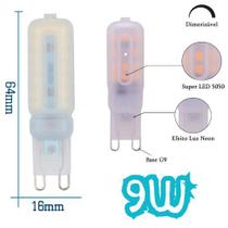 02 Lâmpadas Halopin Led G9 9w Tricolor 3000k 4000k 6000k 3 Cores Em 1