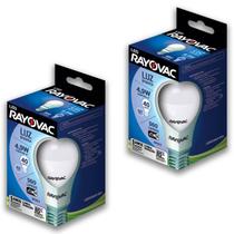 02 Lampadas LED 4,9W Luz Branca 6500K Rayovac 2 caixas Bulbo Soquete E27 Luz Fria