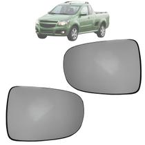 02 Lente Espelho Retrovisor Base Corsa 2002 Até 2012 Montana 2003 Até 2010