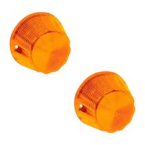 02 Lente Lanterna Lateral Pudim Âmbar ( Amarela ) Gf0011am