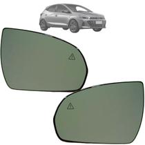 02 Lente Retrovisor + Base Com Sensor BCW HB20 2023 2024