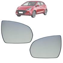 02 Lente Retrovisor Com Base Original HB20 2019 Até 2022