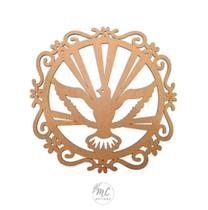 02 Mandalas Espirito Santo Mdf - 15cm De Diâmetro 02 Mandalas Espirito Santo Mdf - 15cm De Diâmetro