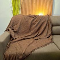 02 Manta para Sofá 4,00x1,80 King Size Gigante Capa de Sofa Cama Grande de 2 e 3 Lugares Tecido Grosso Cor:Terracota
