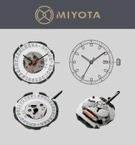 02 Máquinas Miyota 2115 Padrão Data (3h)