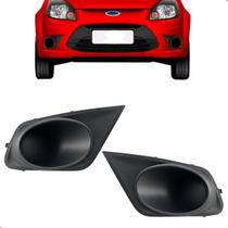 02 Moldura Grade Milha Parachoque Ka 2012 2013 14 15 2016 S/ Furo