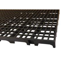 02 Palete Estrado Pallet Piso De Plastico Preto 50X25 - Plasmoncayo