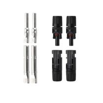 02 pares conectores engates plug painel solar pv/mc ip67 mc4