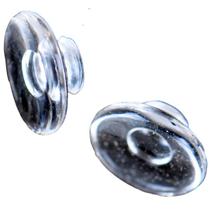 02 Pares Plaqueta Armação Óculos Metal Sem Aro Nariz três peças flutuante oculos apoio almofada peça reposição Silhouette redonda redondo pvc silicone