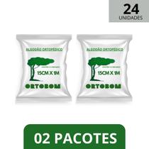 02 PCT Algodão Ortopedico 15CM X 1,0MT - Limed Mogi