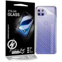 02 Película Fibra Carbono Skin Traseira Moto G 5G Plus 6.7 XT2075 - Cell In Power25