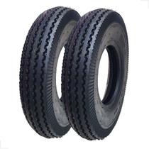 02 Pneus Carretinha Moto Resistente 8 Lonas 4008 Para Estrada