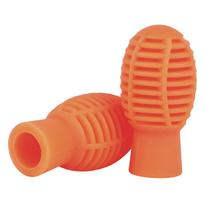 02 Pontas De Silicone Para Baquetas Som Abafado Baterista 33mm