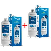 02 Refis Planeta Água Cp500 Rótulo Azul O Purificador Master