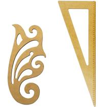 02 Reguas Corte Costura Modelagem Curva Francesa Esquadro