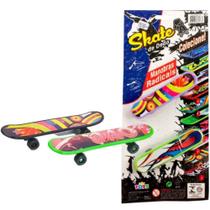 02 Skates De Dedo Mini Fingerboard Infantil Colorido Kit Com 02 Unidades 02 Skates De Dedo Mini Fingerboard Infantil Colorido Kit Com 02 Unidades