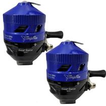 02 Spin Cast Drag 2kg Anti Cabeleira Leve Alarme de Saida