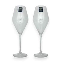 02 Taças de Vinho Branco Rosé Cristal Bohemia Loxia 510ml