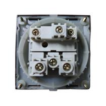 02 Tomada Dupla Móveis Margirius 20A + Interruptor Marrom