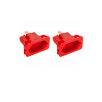 02 Tomada Margirius Para Cx. Embutir Padrão Weg 10/20a Vermelho