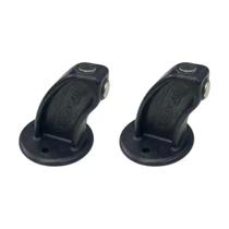 02 Trava Porta Fixador Prendedor Adesivo Paraf Preto