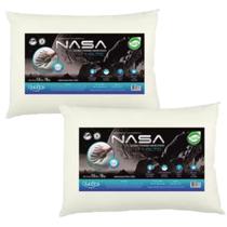 02 Travesseiros Da Nasa-X Alto Confortável Antialérgico - Duoflex
