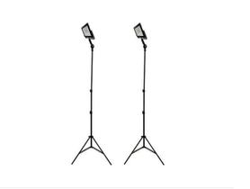 02 Tripé Reclinável Com Holofote 50W Refletor Iluminação Led